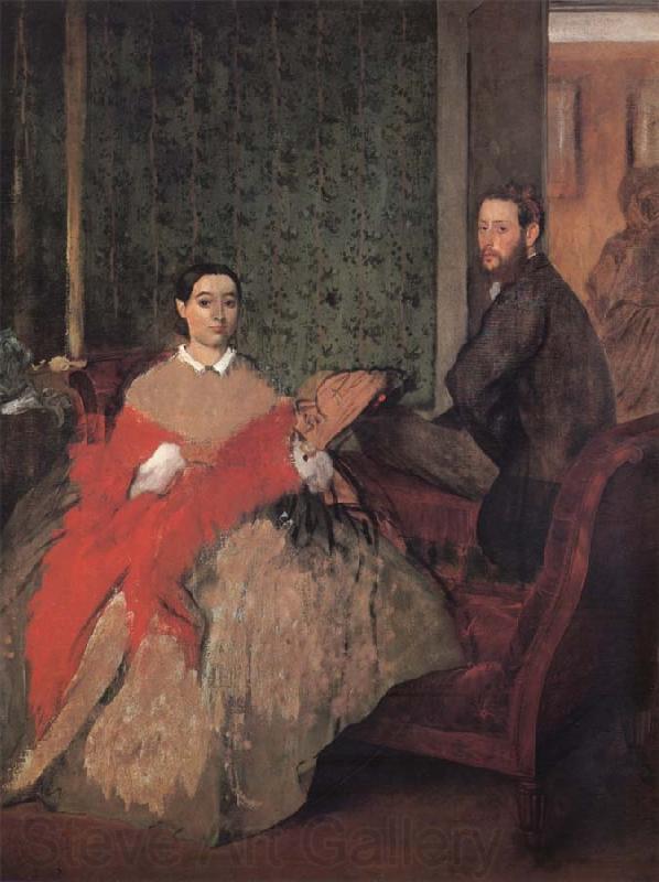 Edgar Degas M.et M Edmond Morbilli Norge oil painting art